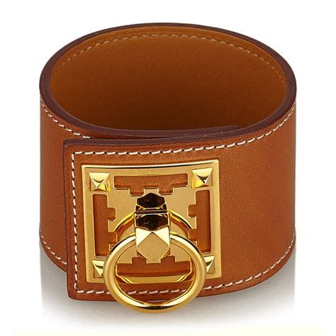 tan leather hermes bracelet|leather Hermes bracelets.